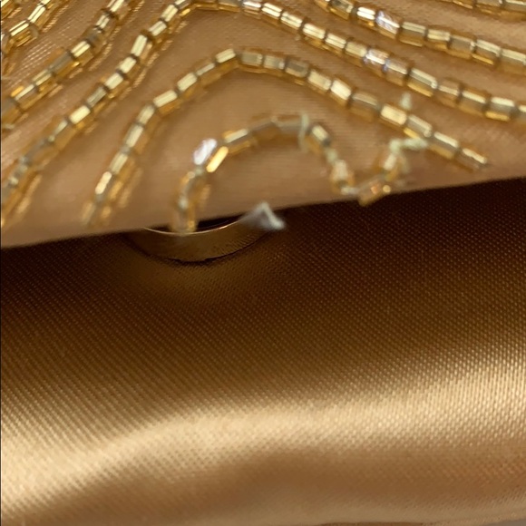 La Regale Gold Beaded Evening Bag - Picture 8 of 8